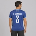 Camisa FutFanatics Brasil Canarinho 8 B. Guimarães Masculina AZUL