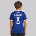 Camisa FutFanatics Brasil Canarinho 8 B. Guimarães Infantil AZUL