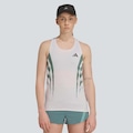 Camiseta Regata Adizero Archive adidas Feminina BRANCO