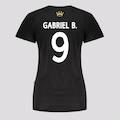 Camisa do Santos Logo 9 Gabriel B FutFanatics Feminina PRETO