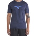 Camiseta Mizuno Logo M Mescla - Masculina AZUL ESCURO