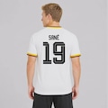 Camisa FutFanatics Alemanha Der Beste 19 Sané Masculina BRANCO