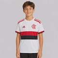 Camisa do Flamengo II 2026 adidas Infantil BRANCO