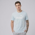 Camiseta Puma Ess No 1 Logo Masculina VERDE