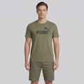 Camiseta Puma Ess No 1 Logo Masculina VERDE