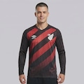 Camisa do Athletico Paranaense I 2026 Manga Longa Umbro Masculina VERMELHO