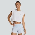Camiseta adidas Run Ess Crop Feminina BRANCO