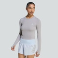 Camiseta adidas Essentials Manga Longa Feminina CINZA