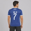 Camisa Brasil Canarinho Azul 7 Vini Jr FutFanatics Masculino AZUL
