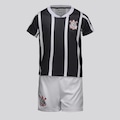 Kit do Corinthians Escudo FutFanatics Infantil PRETO