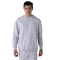 Moletom Masculino New Balance Capuz Athletics Small Logo CINZA/BRANCO