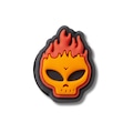 Jibbitz™ Crocs Caveira Flamejante BRANCO
