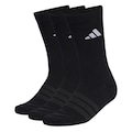 Kt Meias Esportivas Acolchoadas adidas com 3 Pares - Adulto PRETO