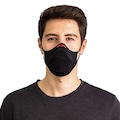 Kit Máscara de Proteção Fiber Knit AIR PRETO