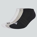Kit Meia adidas ESS Low - 3 Pares PRETO