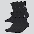 Kit Meia adidas ESS CRW - 6 Pares PRETO