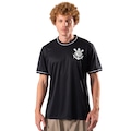 Camisa do Corinthians Arte Braziline Fiel Timão Licenciada - Masculina PRETO