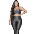 Top Fitness Plus Size New Zig 3D Vekyo com Bojo - Feminino CINZA