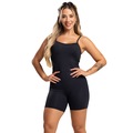 Macaquinho Fitness Mvb Modas Alcinha Costas Nua Poliamida - Feminino PRETO