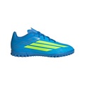 Chuteira Society Infantil adidas F50 Club AZUL/VERDE