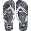 Chinelo de Dedo Havaianas Minecraft Launcher Menino - Infantil CINZA