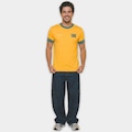 Camiseta Brasil Saga Braziline - Masculina AMARELO