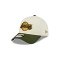 Bone New Era NBA 9Forty A-Frame Snapback Los Angeles Lakers Masculino OFF WHITE