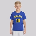 Camiseta Dras Brasil 10 Infantil AZUL