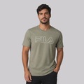 Camiseta Fila Regular Letter Outline Masculina VERDE
