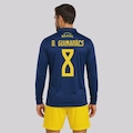 Camisa Brasil Seleça Manga Longa 8 B. Guimarães Masculina AZUL ESCURO
