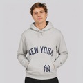 Blusão de Moletom New Era New York Yankees College com Capuz Masculino CINZA