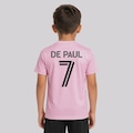 Camisa Inter Miami Dry II 7 De Paul Infantil ROSA