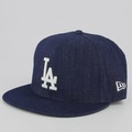 Boné New Era Los Angeles Dodgers 950 Snapback MLB Den 261 AZUL ESCURO