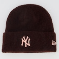 Gorro New Era New York Yankees Wide Cuff Beanie VERMELHO/VINHO