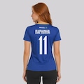 Camisa Brasil Samba 11 Raphinha Feminina AZUL