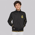 Jaqueta Real Madrid Helanca Infantil PRETO