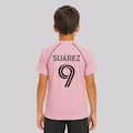 Camisa Inter Miami Dry III 9 Suárez Infantil ROSA