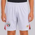 Calção New Balance São Paulo I 2025 Infantil BRANCO