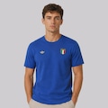 Camisa adidas Itália I 1970 Masculina AZUL