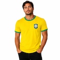 Camiseta do Brasil Canalonga Retrô CBD - Masculina AMARELO
