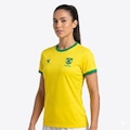 Camiseta do Brasil Diadora Campione Escudo - Feminina AMARELO