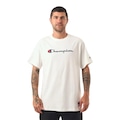 Camiseta Champion Bord Life Logo Bordado - Masculina OFF WHITE