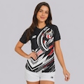 Camisa do São Paulo Pre jogo 25/26 New Balance Feminina PRETO