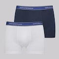 Kit Cueca Boxer Lupo Com Elastano Masculino - 2 Unidades BRANCO