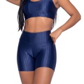 Short Fitness Ikat New Zig 3D Vekyo -  Feminino AZUL ESCURO