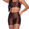 Short Fitness Ikat New Zig 3D Vekyo -  Feminino MARROM