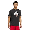 Camiseta adidas FDN ILLUSTR Masculina PRETO/BRANCO