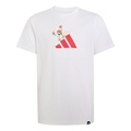 Camiseta Estampada Inspirada No Esporte adidas Infantil BRANCO