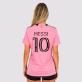 Camisa Inter Miami Home 24/25 10 Messi Feminina Adidas ROSA