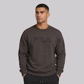Blusão de Moletom Fila Comfort Letter III Logo Masculino MARROM